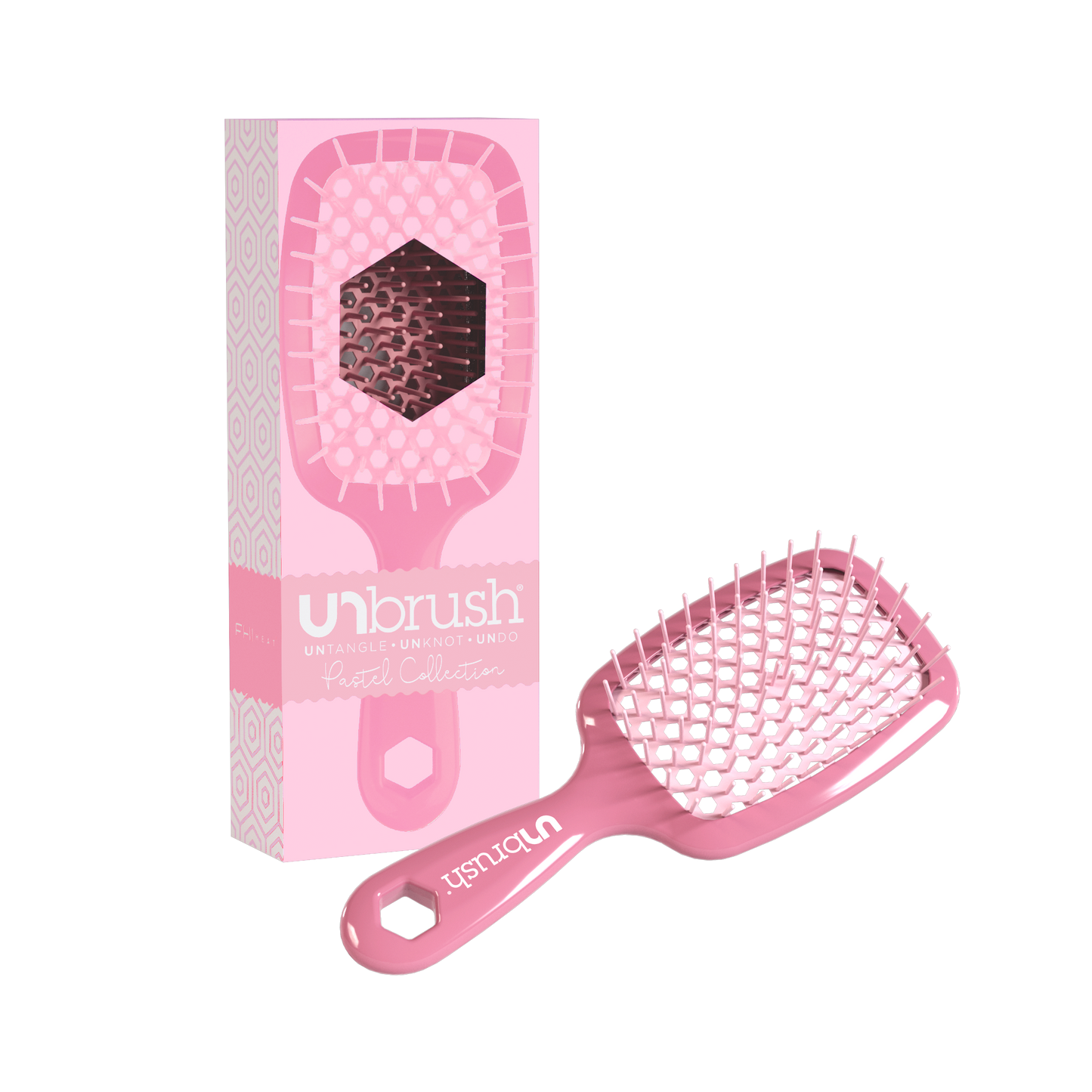 UNbrush Detangling Hair Brush - Rose