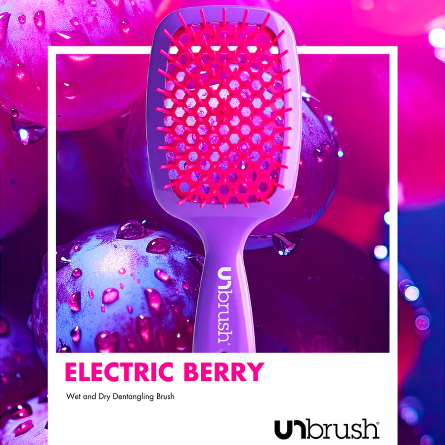 UNbrush Detangling Hair Brush - Electric Berry