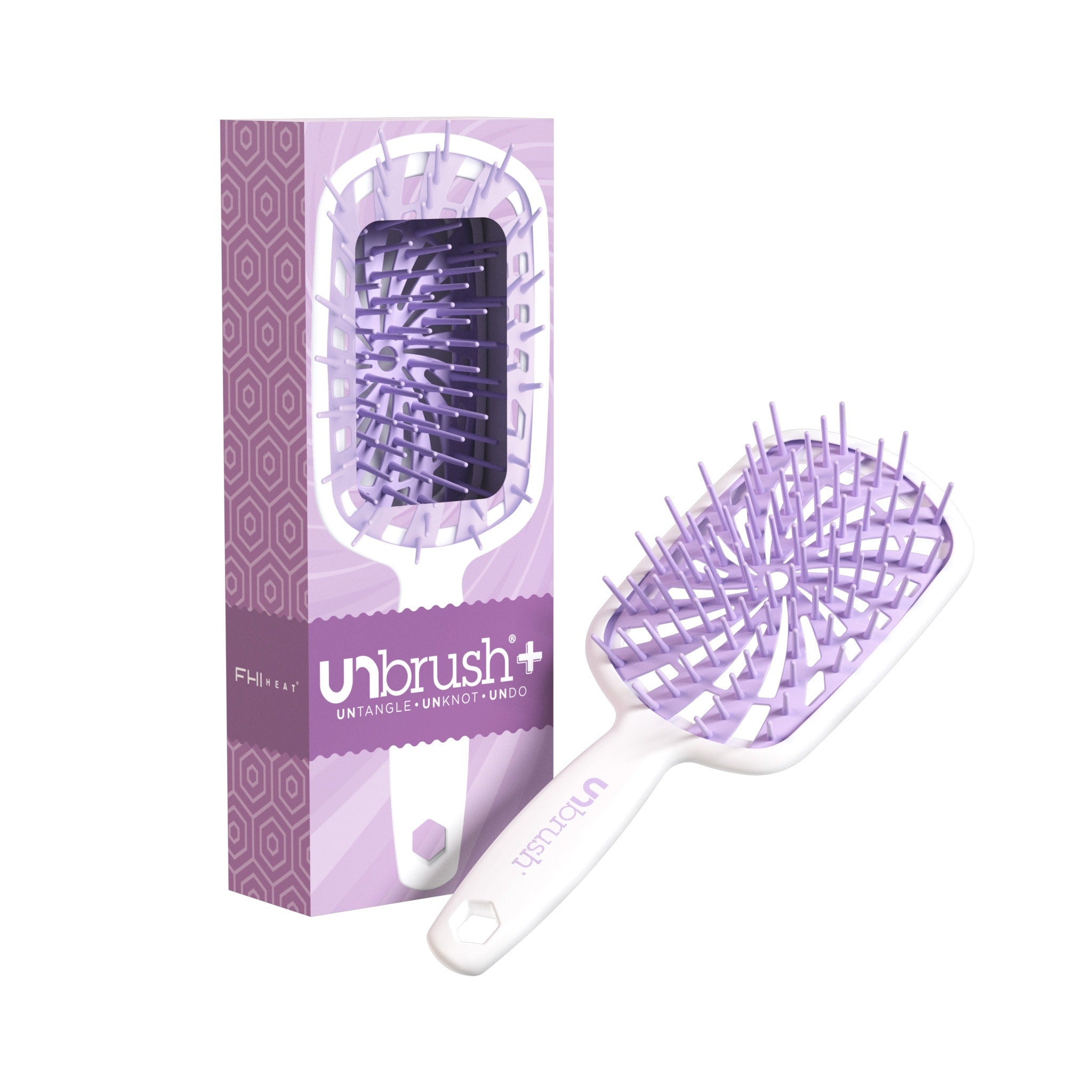UNbrush Detangling Hair Brush Plus - Sugar Plum