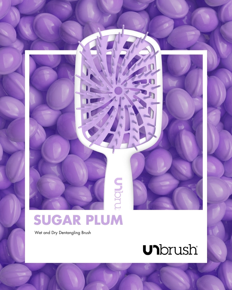 UNbrush Detangling Hair Brush Plus - Sugar Plum