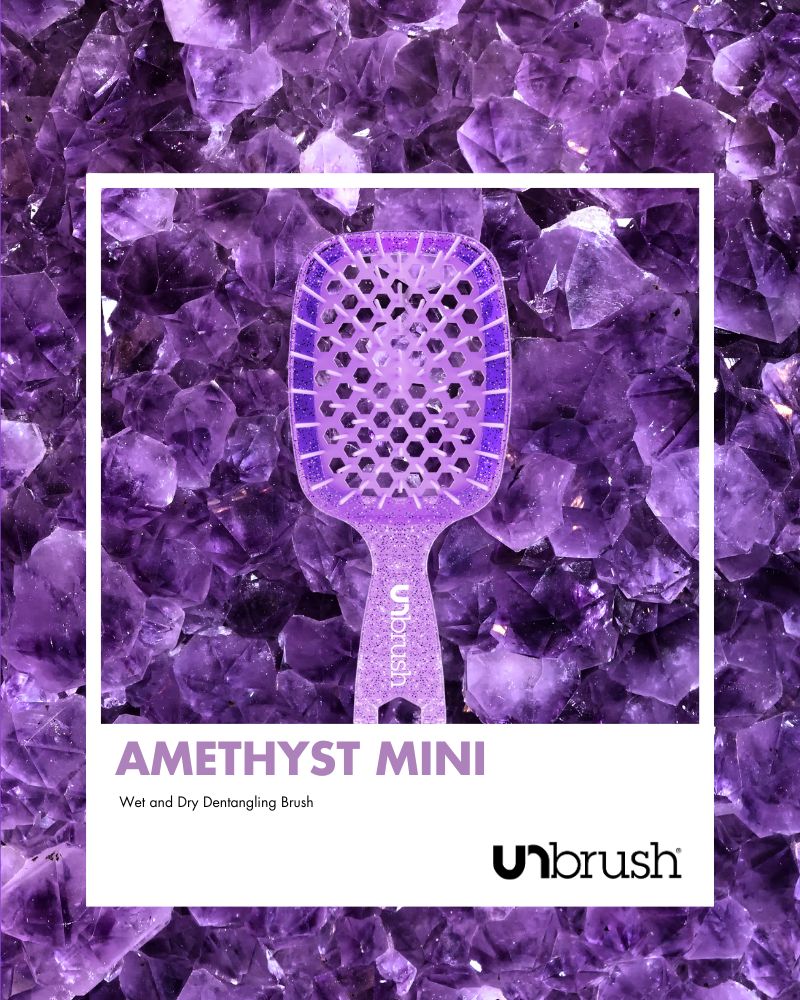 UNbrush Detangling Hair Brush Mini - Amethyst