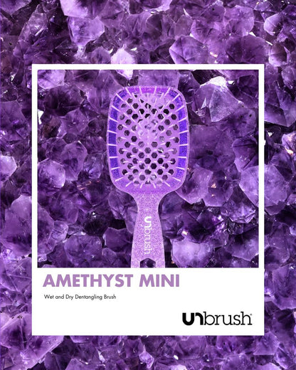 UNbrush Detangling Hair Brush Mini - Amethyst