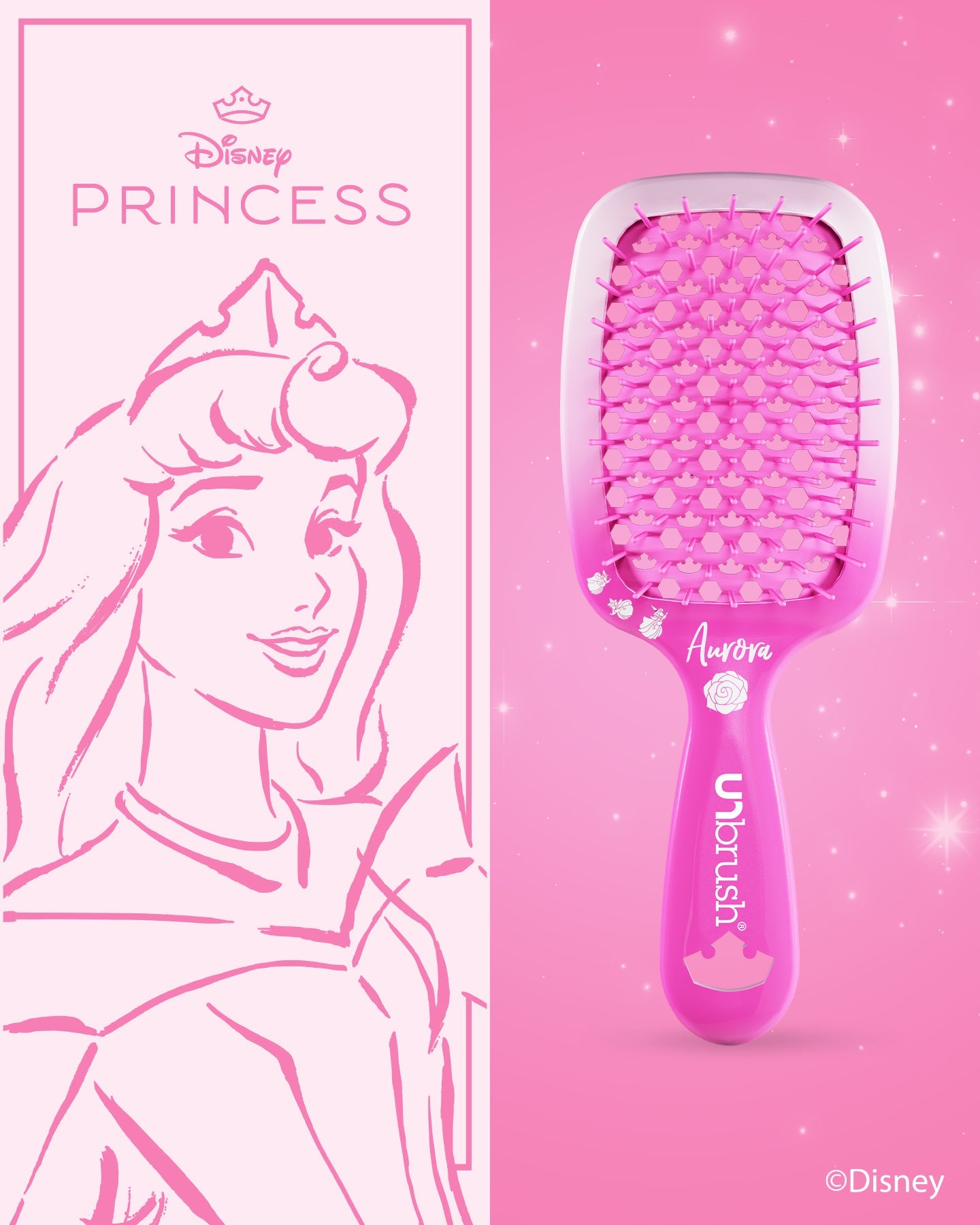 Disney Princess Detangling Brush - Aurora