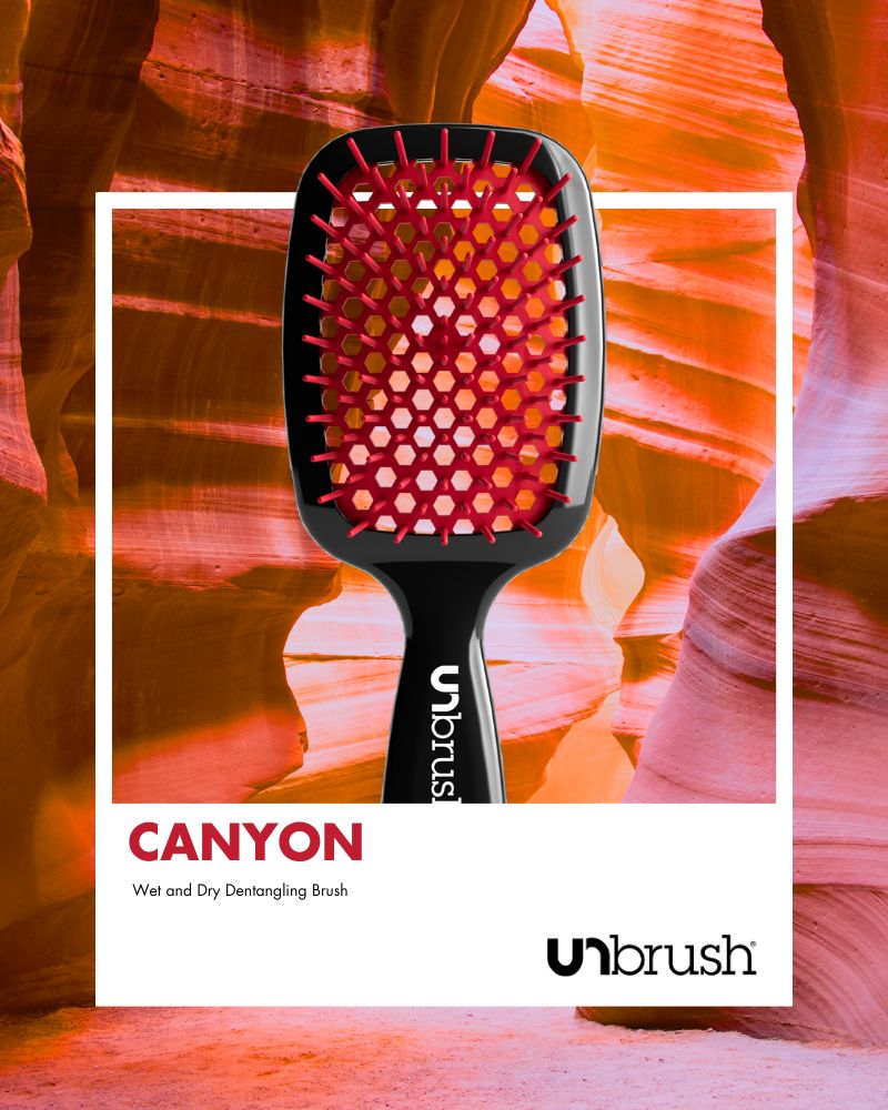 UNbrush Detangling Hair Brush - Canyon Red