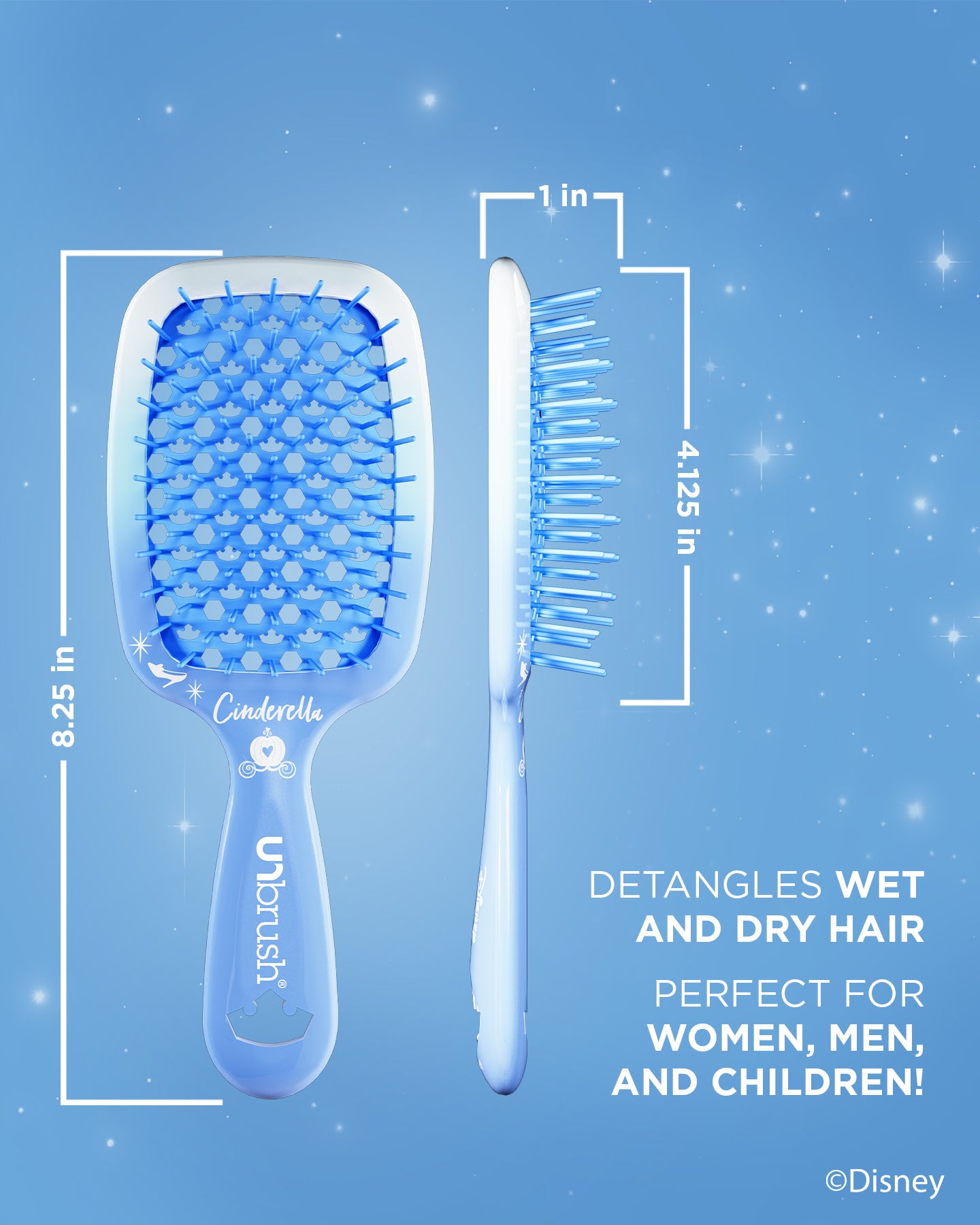 Disney Princess Detangling Brush - Cinderella