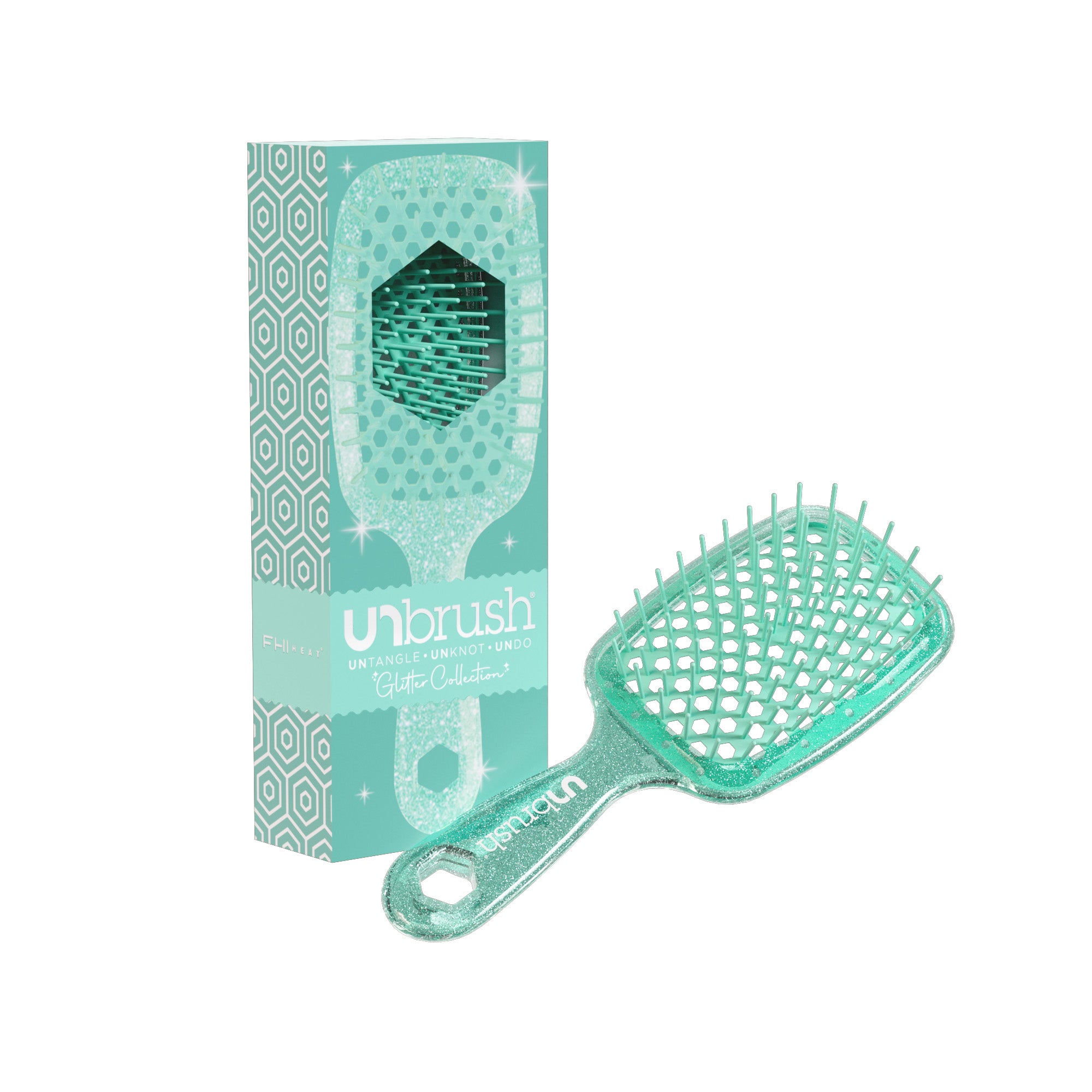 UNbrush Detangling Hair Brush - Turquoise