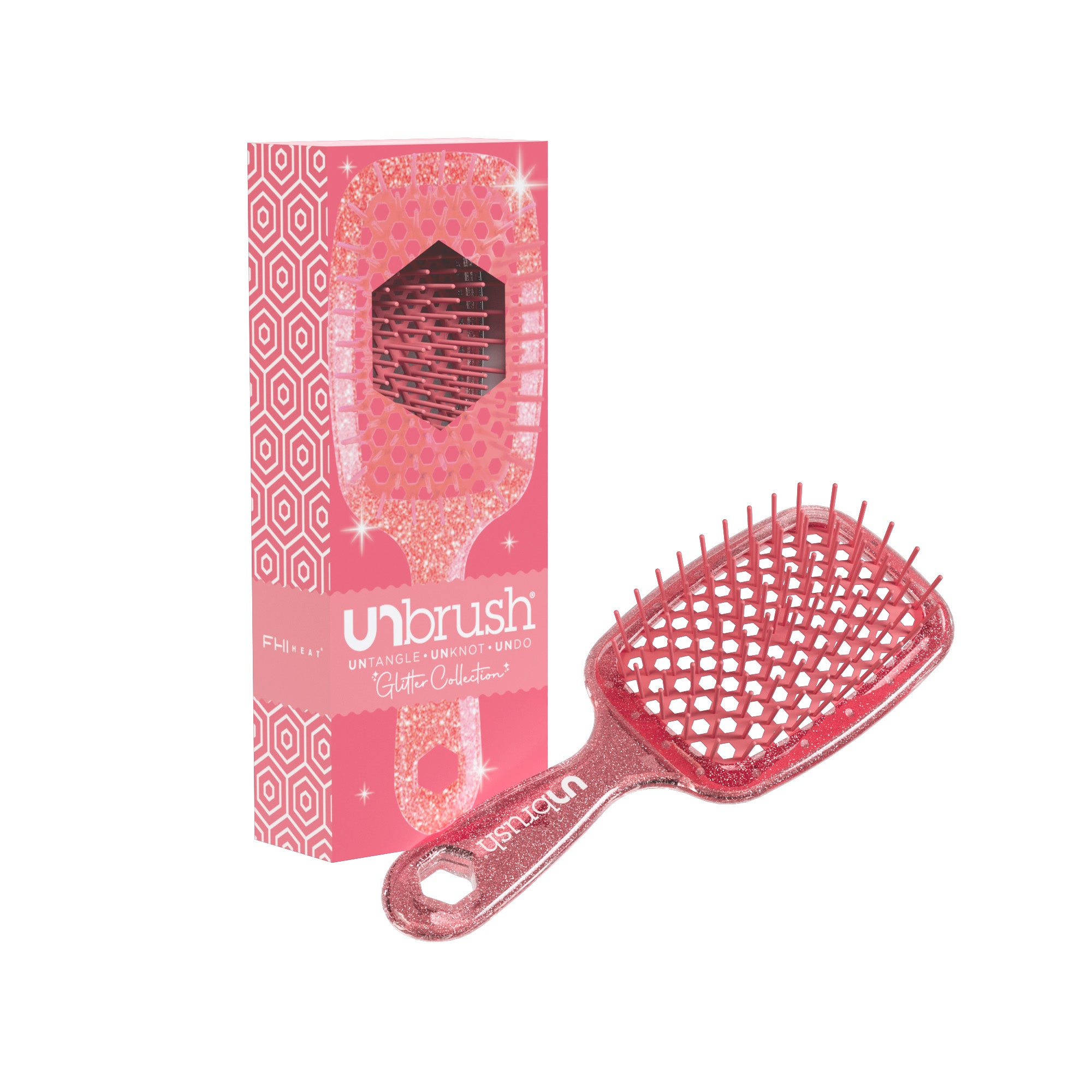 UNbrush Detangling Hair Brush - Ruby
