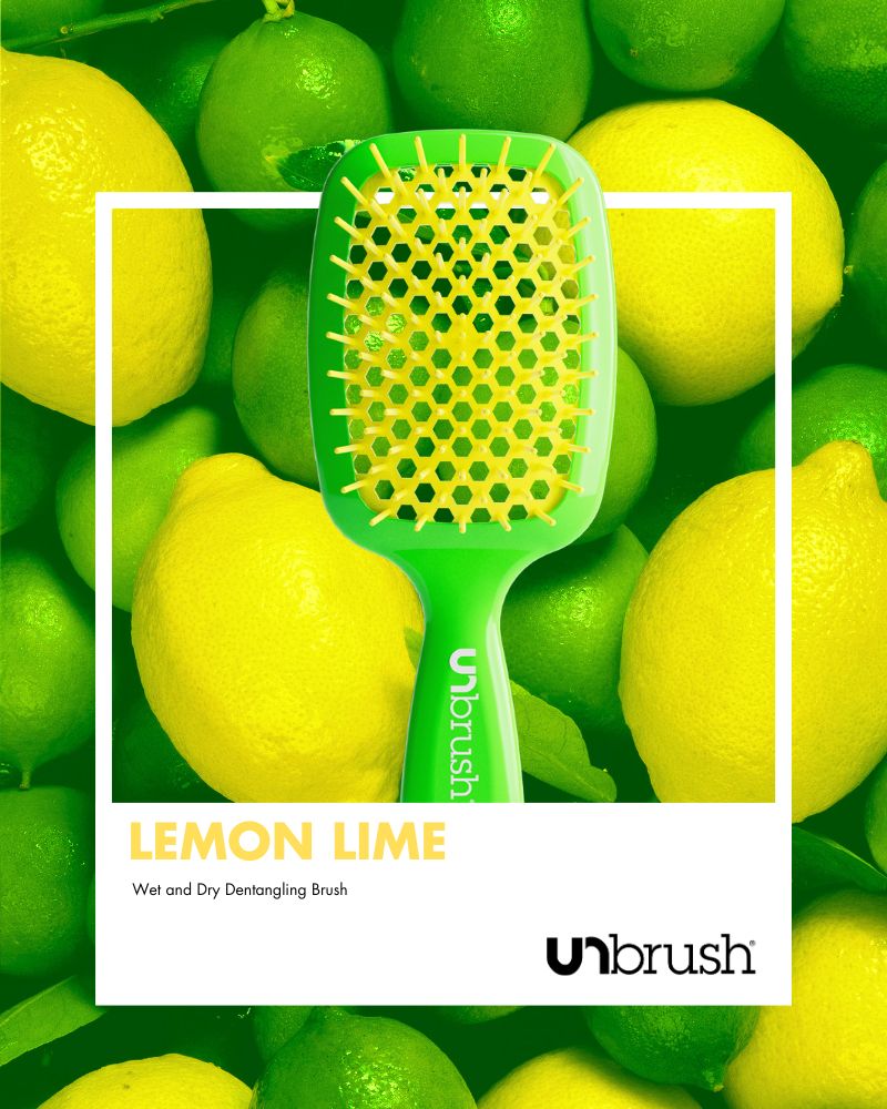 UNbrush Detangling Hair Brush - Lemon Lime