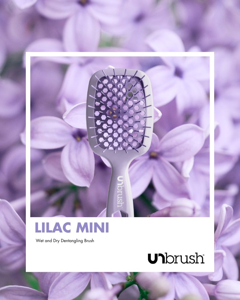 UNbrush Detangling Hair Brush Mini - Lilac