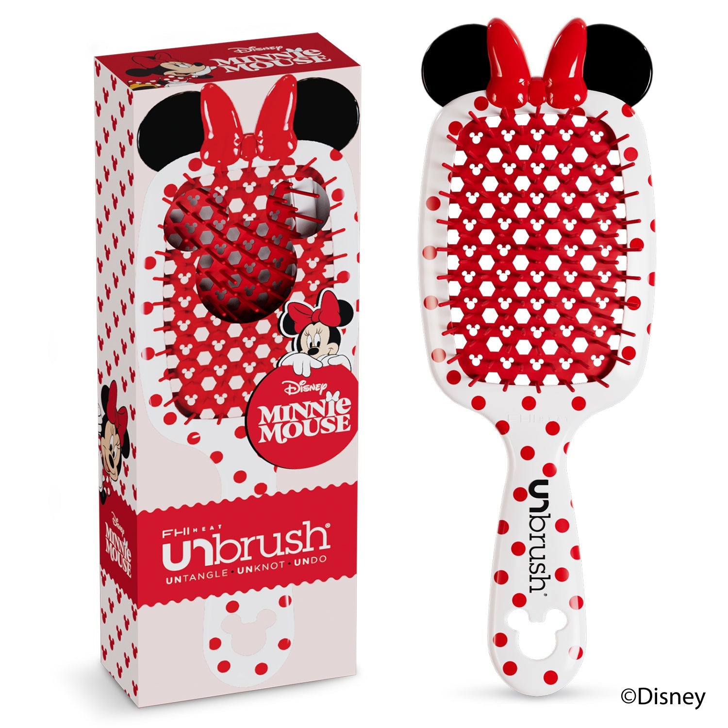 UNbrush Disney Minnie Mouse - UNbrush Detangling Hair Brush