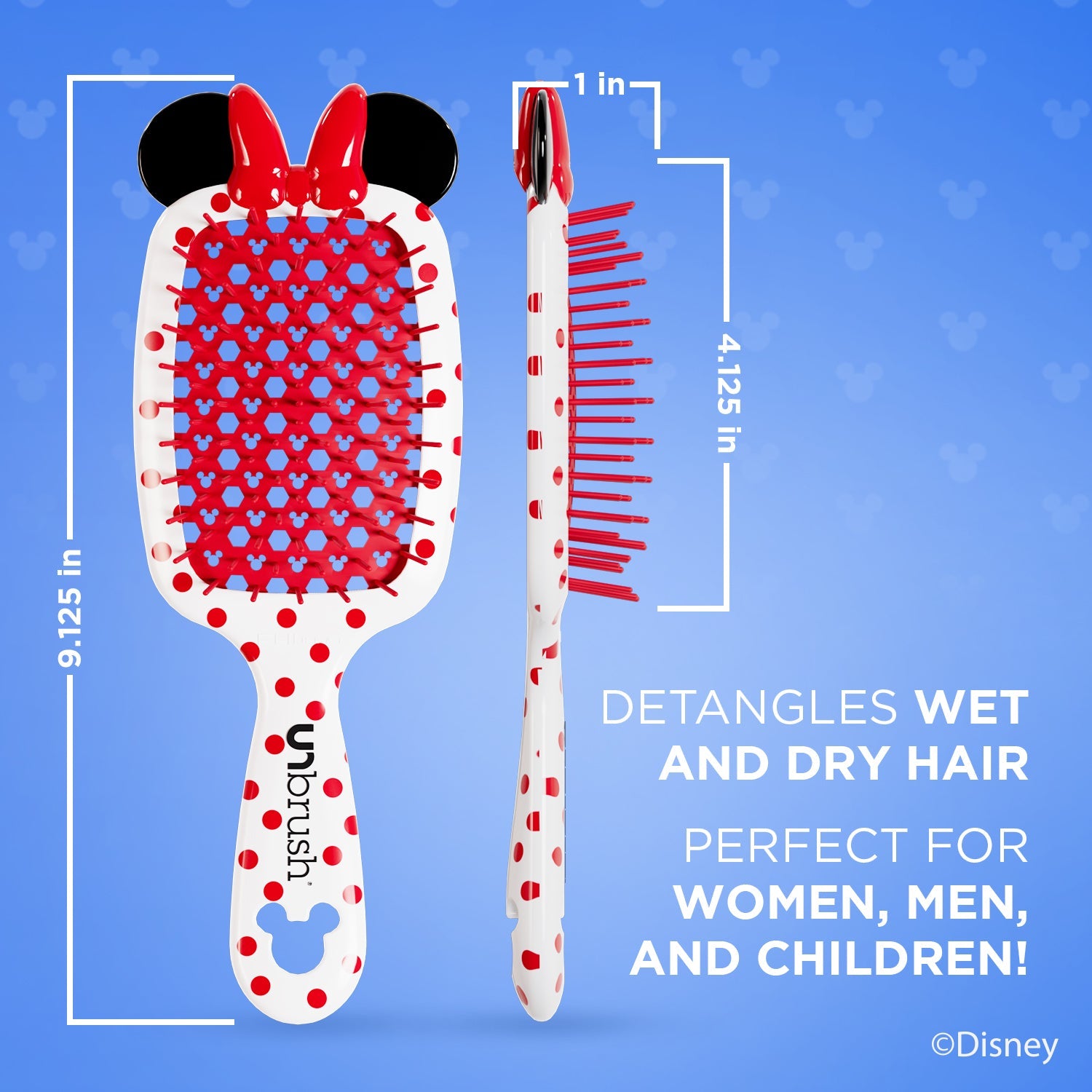 UNbrush Disney Minnie Mouse - UNbrush Detangling Hair Brush