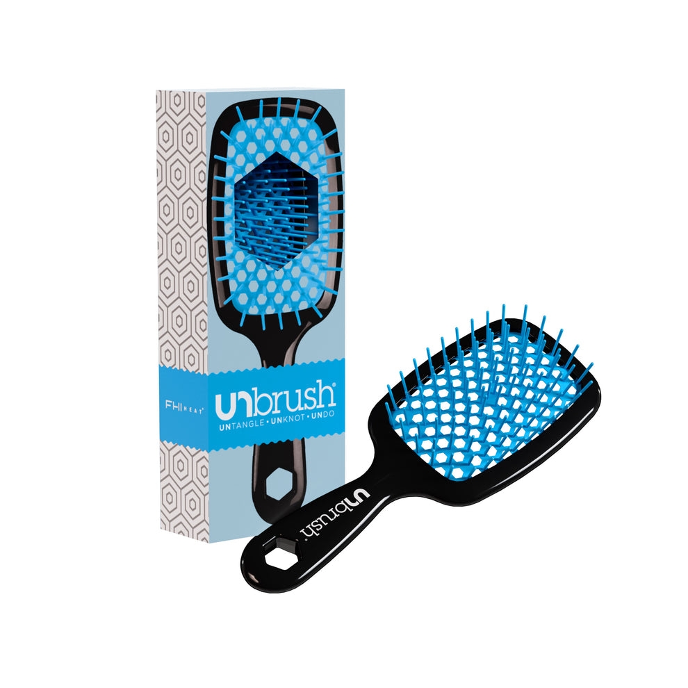 UNbrush Detangling Hair Brush - Ocean – FHI Heat Pro display picture 1