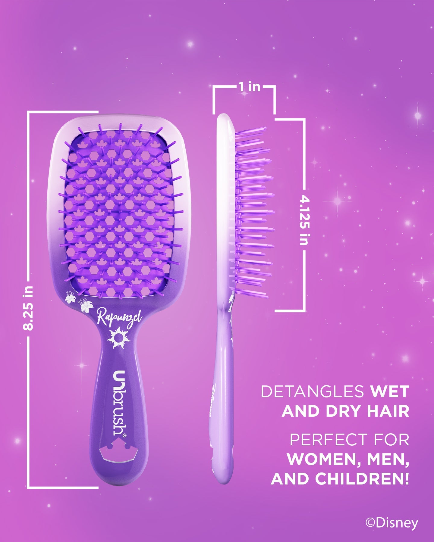 Disney Princess Detangling Brush - Rapunzel
