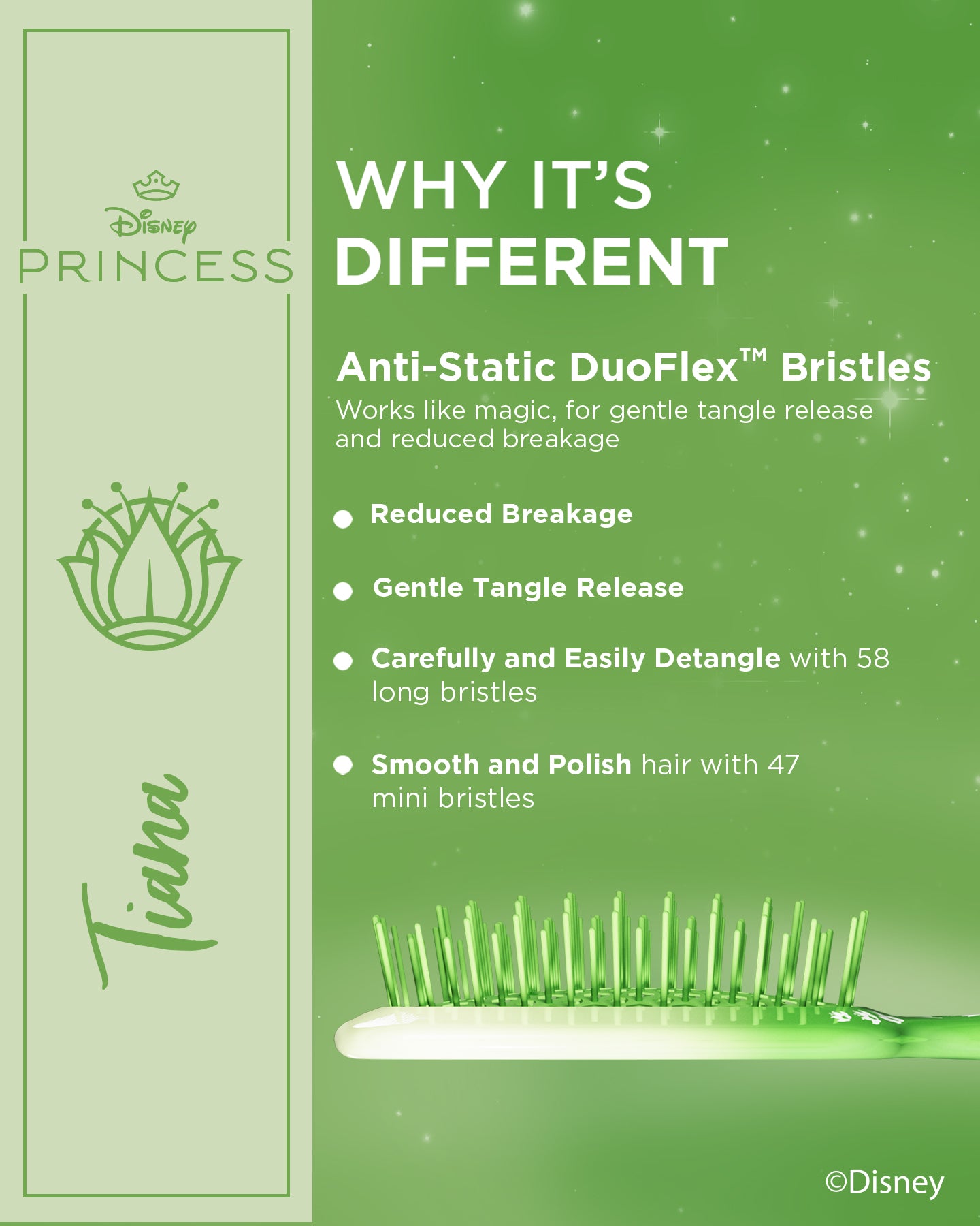 Disney Princess Detangling Brush - Tiana