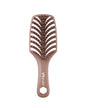 Brown hairbrush with Ubrush logo on a white background