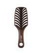 Brown hairbrush with Ubrush logo on a white background