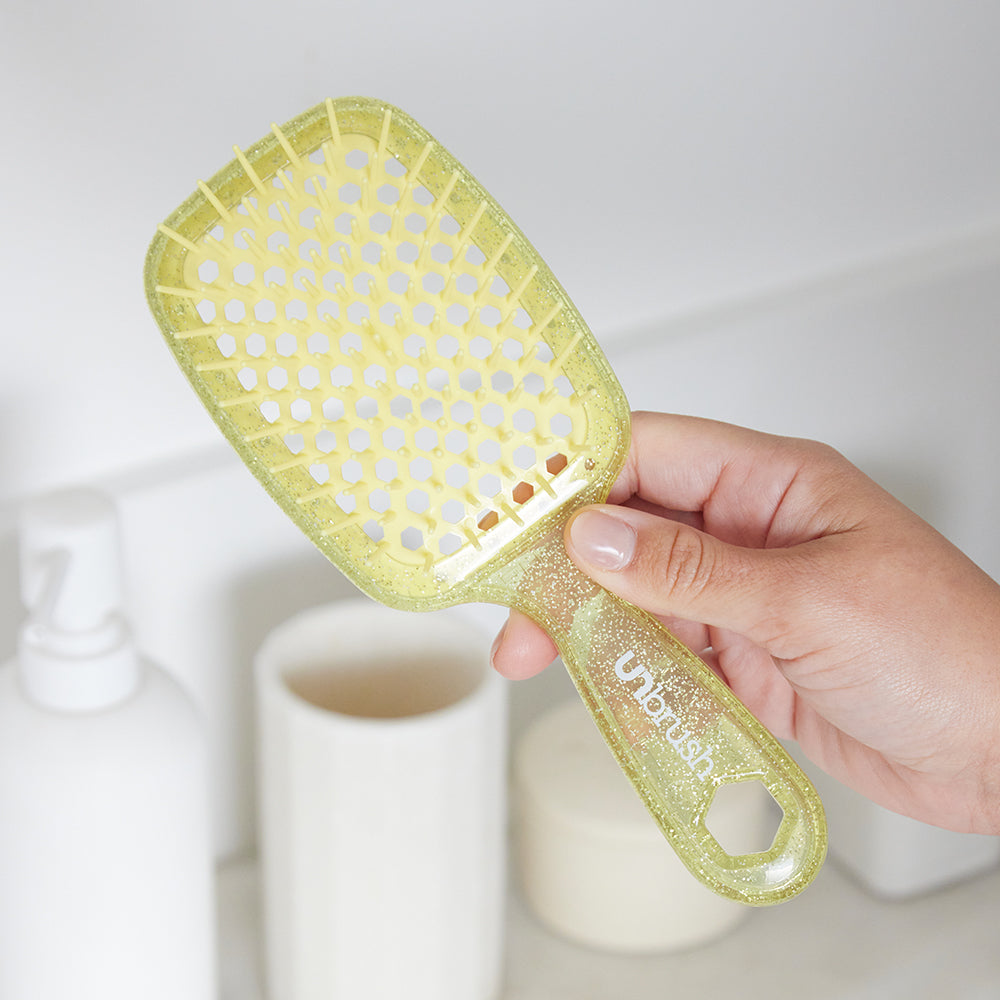 Unbrush Yellow Glitter Lifestyle