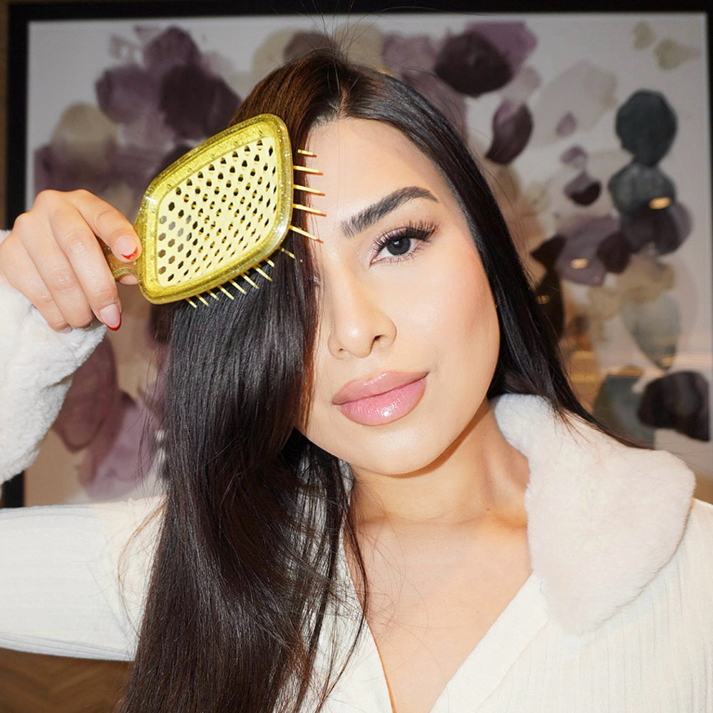 Unbrush Yellow Glitter Model 
