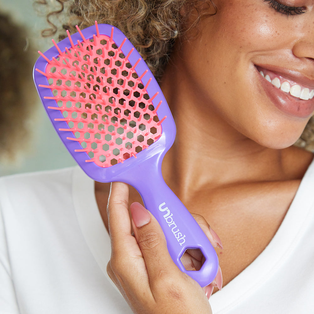 UNbrush Detangling Hair Brush - Electric Berry