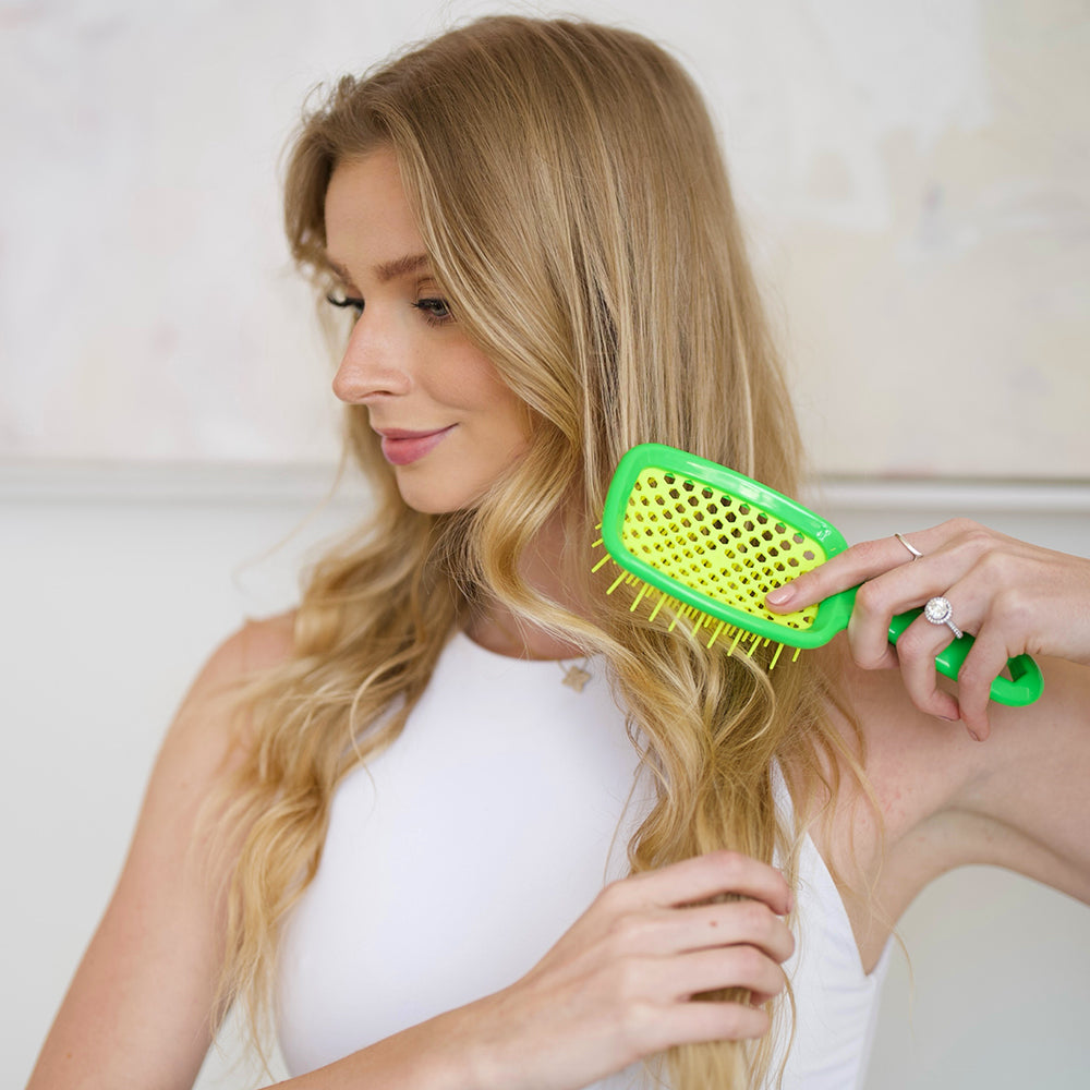 UNbrush Detangling Hair Brush - Lemon Lime
