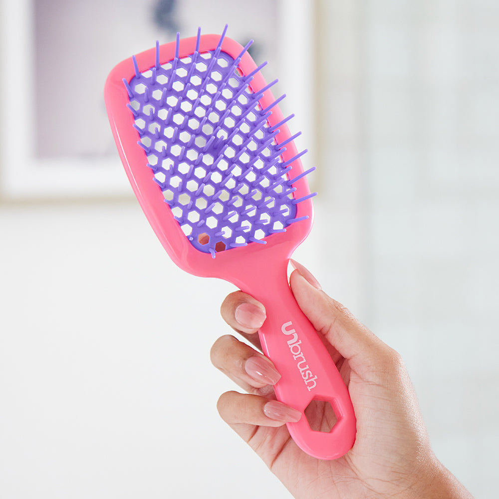 UNbrush Detangling Hair Brush - Pink Burst