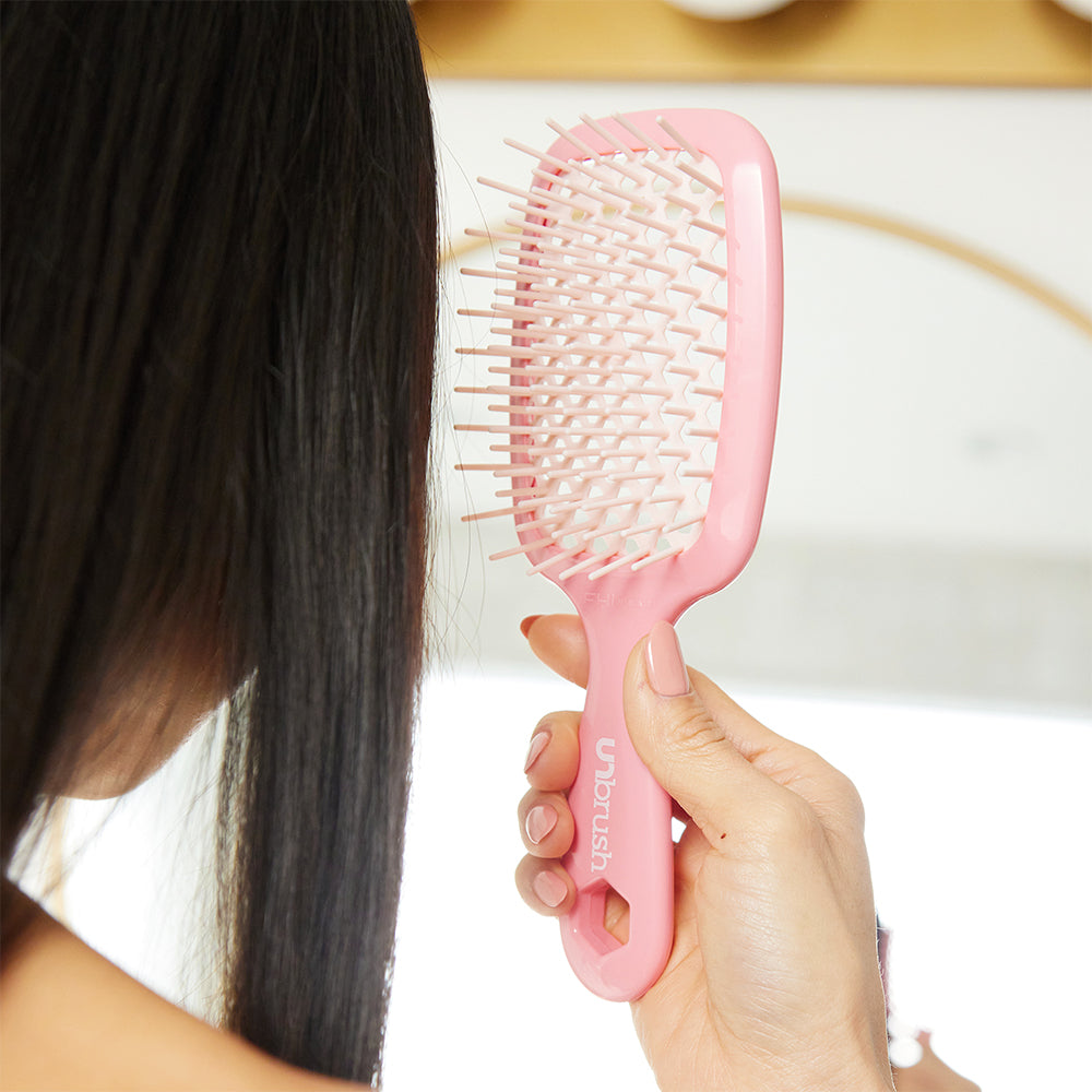UNbrush Detangling Hair Brush - Rose