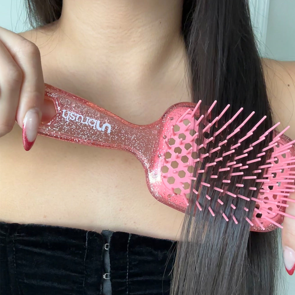 Unbrush peach glitter lifestyle
