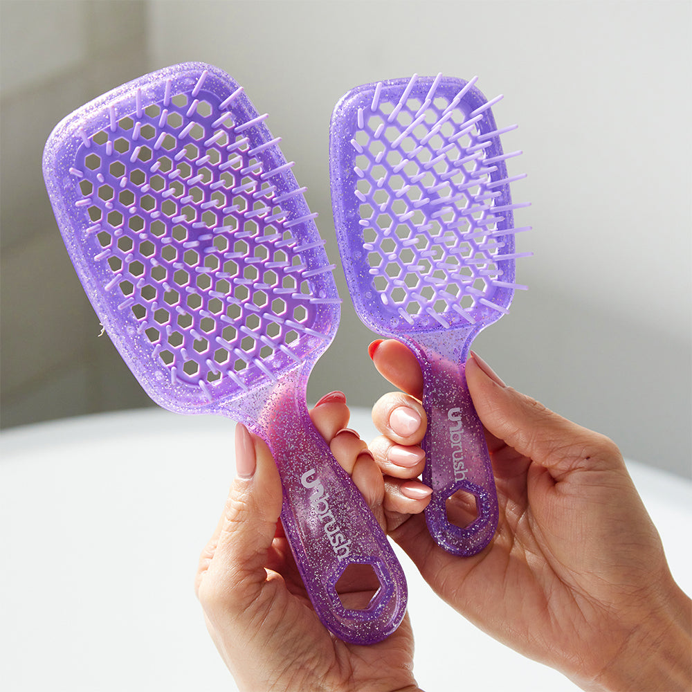 UNbrush Detangling Hair Brush Mini - Amethyst