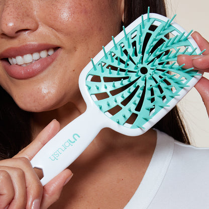 UNbrush Detangling Hair Brush Plus - Mint Swirl