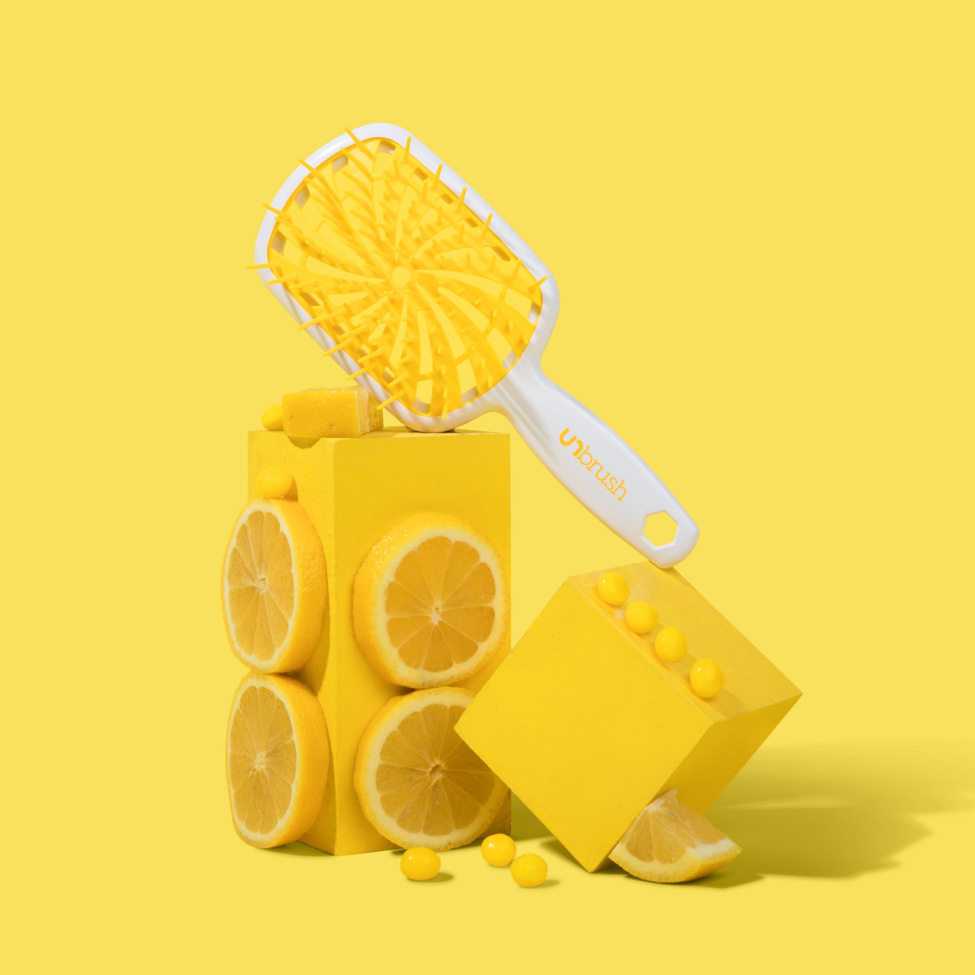 UNbrush Detangling Hair Brush Plus - Lemon Drop