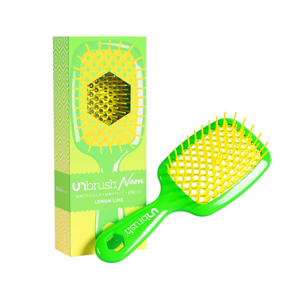 UNbrush Detangling Hair Brush - Lemon Lime