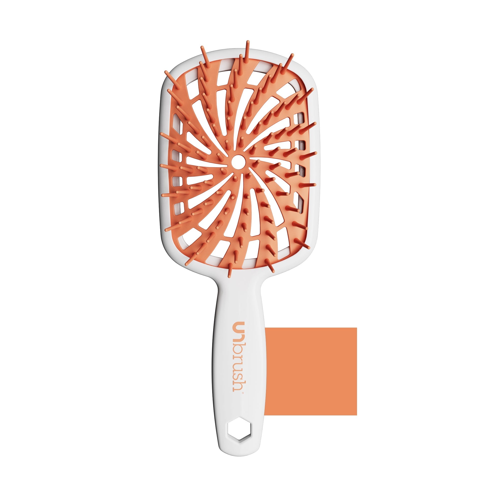UNbrush Detangling Hair Brush Plus - Orange Sherbet