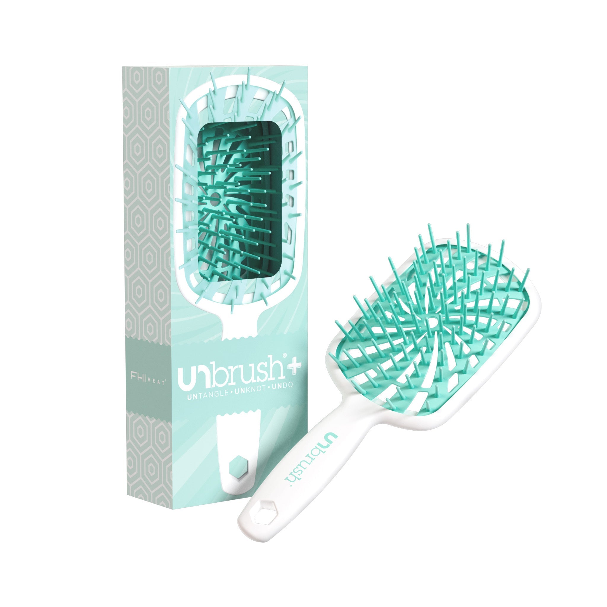 UNbrush Detangling Hair Brush Plus - Mint Swirl
