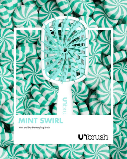 UNbrush Detangling Hair Brush Plus - Mint Swirl