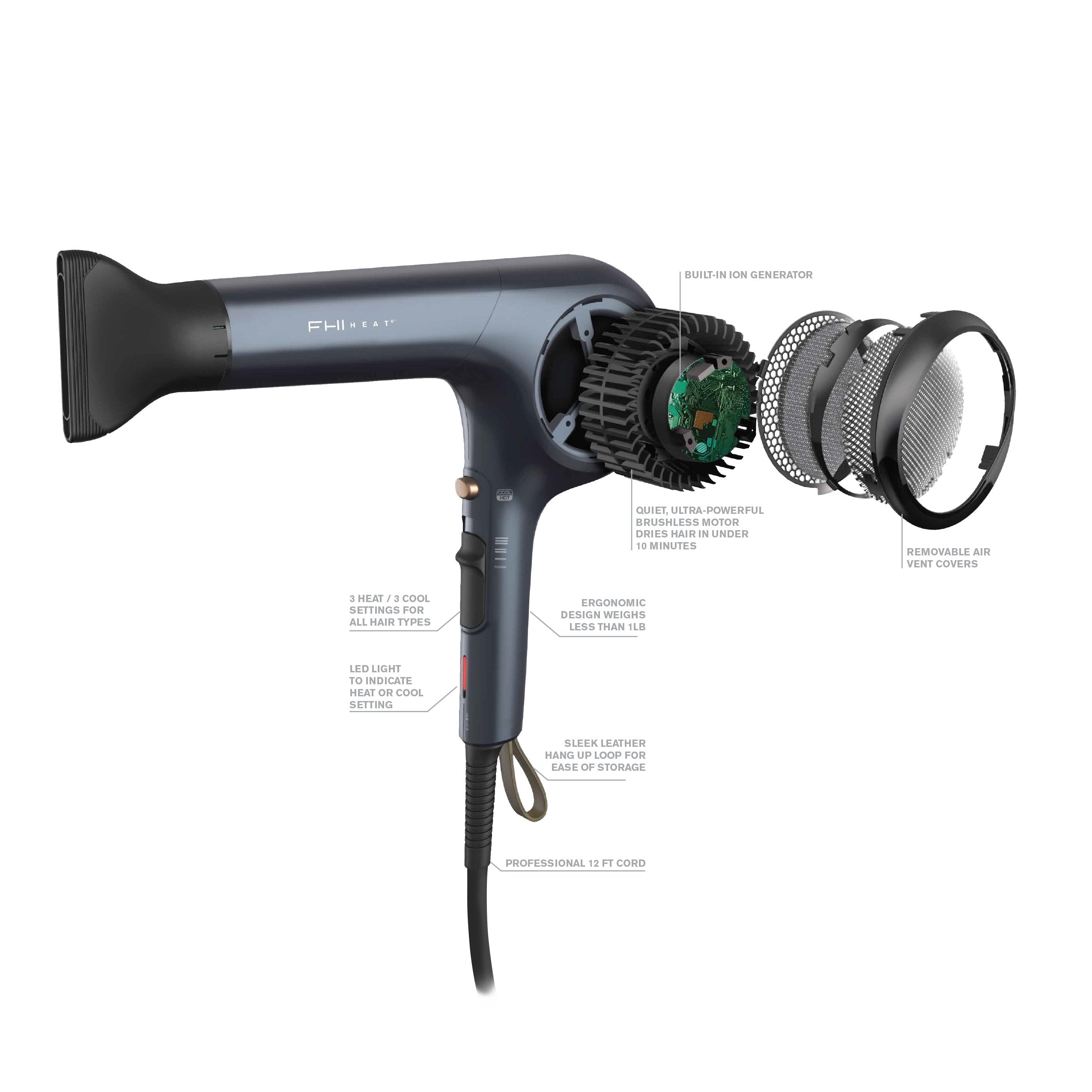 Brushless Motor Hair Dryer: Accelerate, ultra-lightweight, powerful, durable - specifications