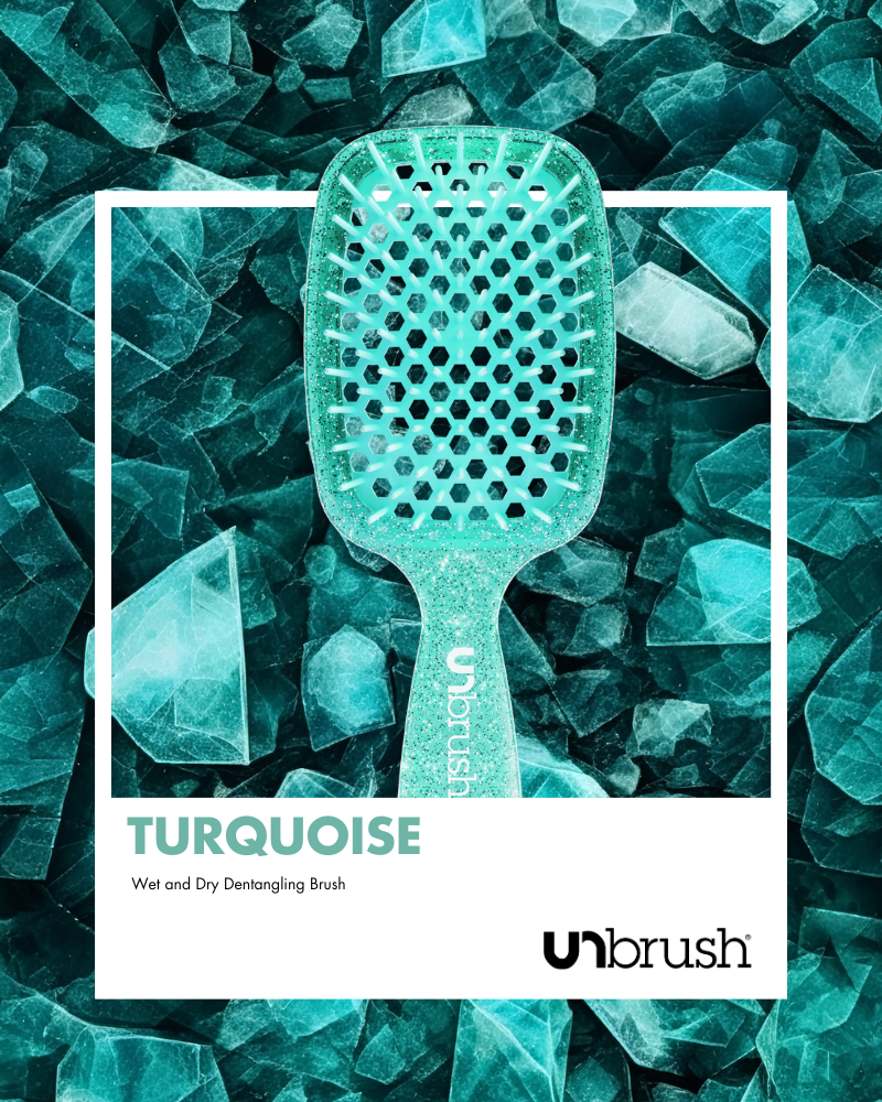 UNbrush Detangling Hair Brush - Turquoise