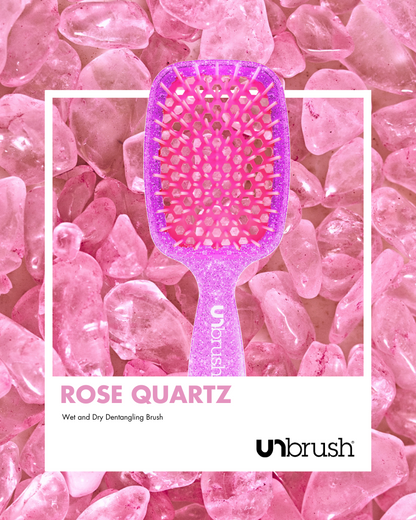 UNbrush Detangling Hair Brush - Rose Quartz