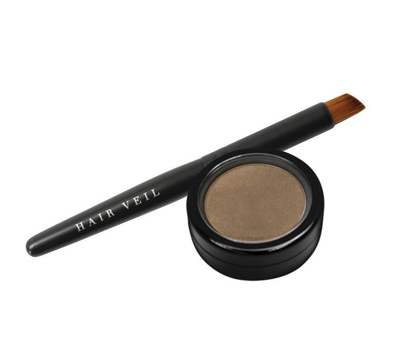 Hair Veil Powder Hair Filler - Dark Blonde - 0.14oz | 4g - diagonal tail brush and powder case