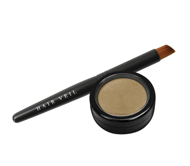 Hair Veil Powder Hair Filler - Light Blonde - 0.14oz | 4g - diagonal tail brush and powder case