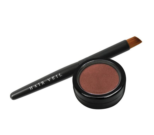 Hair Veil Powder Hair Filler - Red - 0.14oz | 4g - diagonal tail brush and powder case